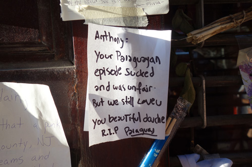 Letters To Anthony Bourdain, Les Halles, NYC, 2018