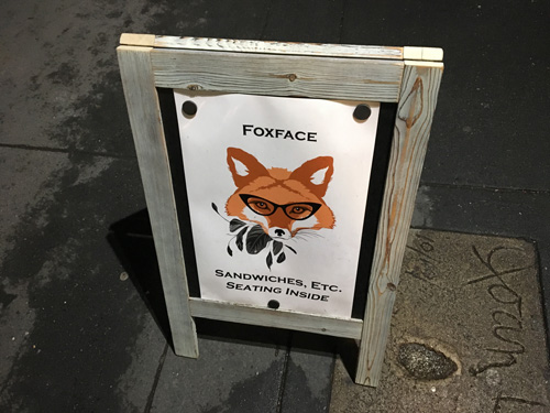 Foxface, Sandwiches, St Marks Pl, East Village, NYC