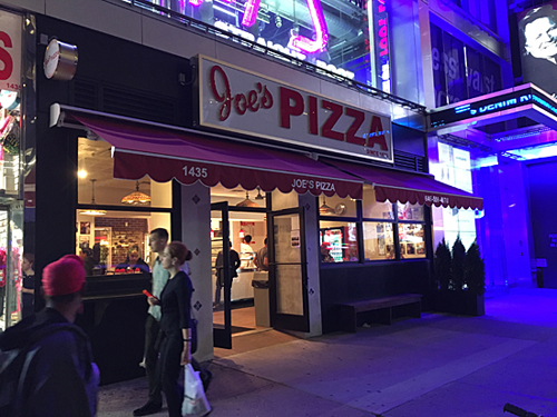 Joe's Pizza, Broadway, Times Square, NYC