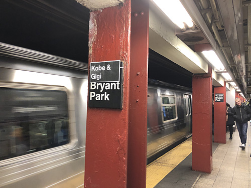 A NYC Subway Tribute to Kobe Bryant 
