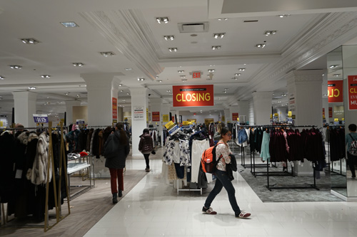 Lord and Taylor Closing, Liquidation Sale, NYC location, 2018