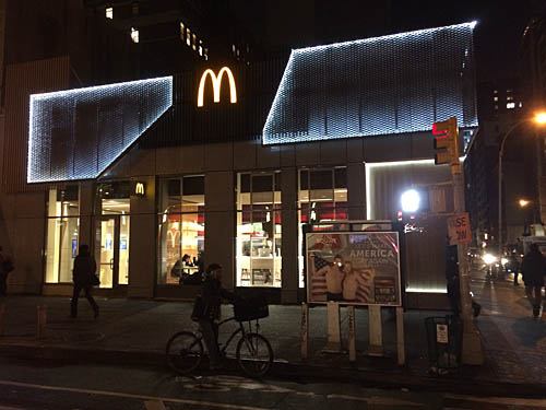McDonald's new concept restaurant in NoMad, nyc