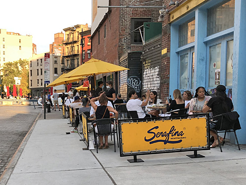 Meatpacking District comes alive amid reopening, Serafina