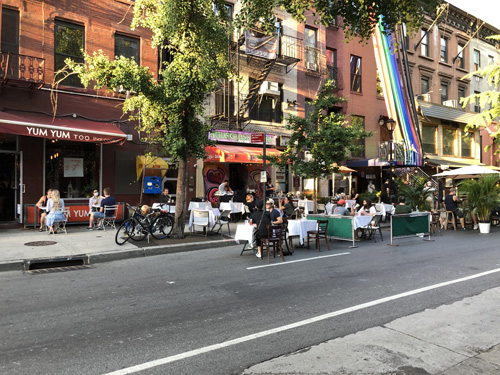 NYC's Restaurant Row is now a block party
