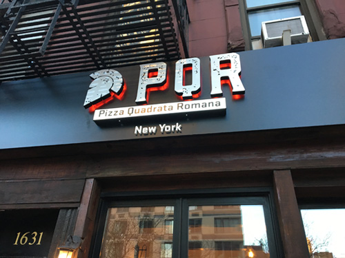 PQR Pizza, Roman, Upper ast Side, NYC