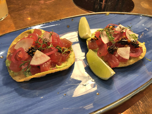 Tuna Tostada at Paloma in the Garment District