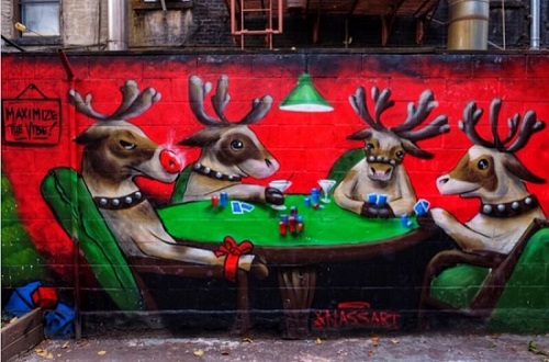Donner & Blitzen's Reindeer Lounge, East Village, NYC 