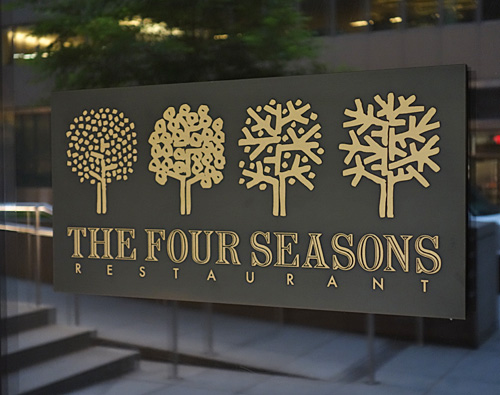 The Four Seasons Restaurant, East 49th St, NYC, 2018