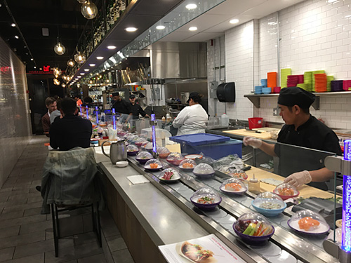Yo! Sushi, Japanese sushi and street food, Flatiron, NYC