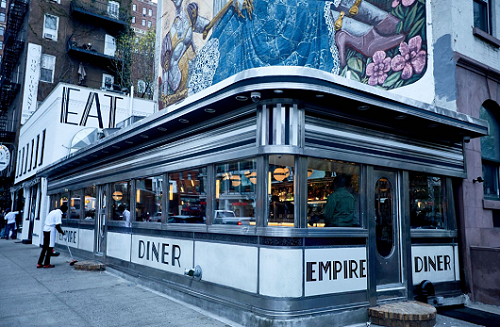 empire diner, chelsea, nyc, 2017