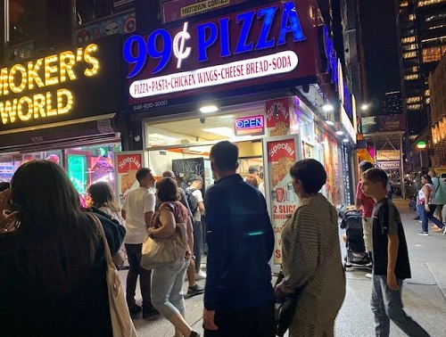 99 Cent Pizza, Times Square, NYC, Exterior