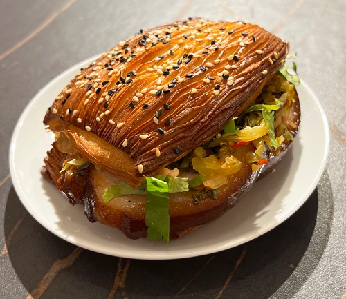 Dominique Ansel's Shao Bing Pork Belly Sandwich