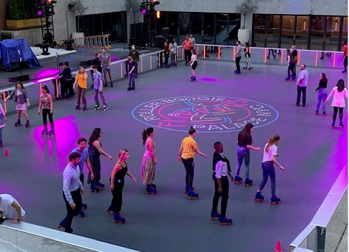 Flippers Roller Skating Arrives at Rockefeller Center