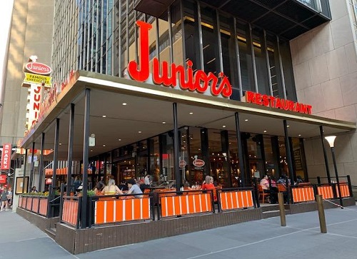 Junior's Reopens in Times Square