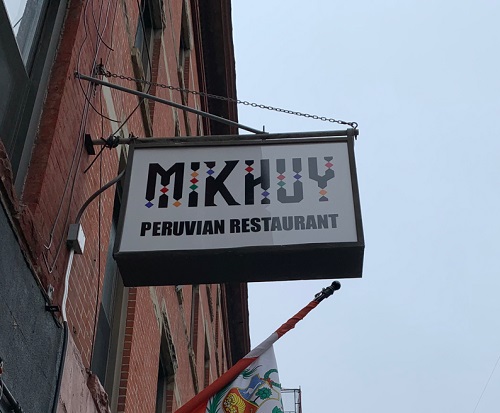 Mikhuy, Park Slope, Brooklyn, Peruvian, Sign