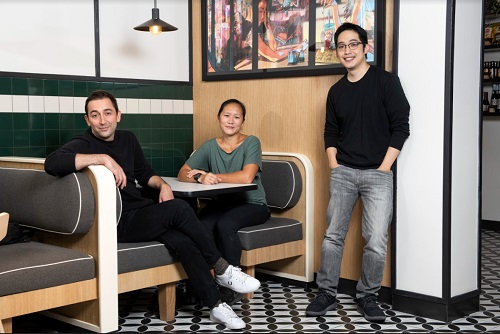 Milu, Chef Connie Chung, and partners Vincent Chao and Milan Sekulic, NYC