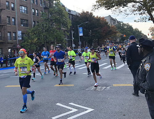 Scenes from 2021 NYC Marathon in Brooklyn