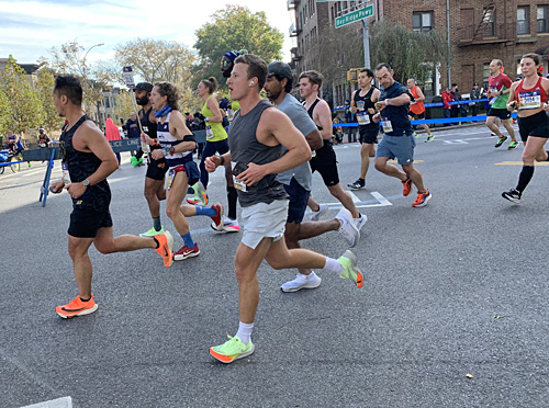 Scenes from 2021 NYC Marathon in Brooklyn