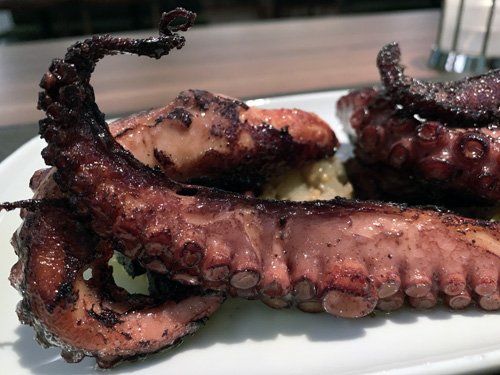 Dinner at Oceana in Midtown, NY, Octopus