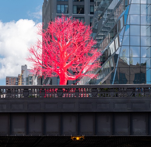 Pamela Rosenkranz's Sculpture Old Tree Lights Up The High Line, NYC News