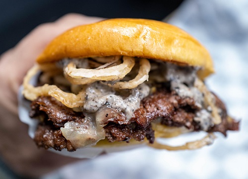 Smashed New Truffle Burger, NYC 